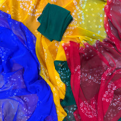 Chiffon Bandhej Saree