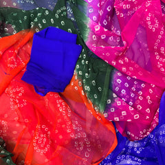 Chiffon Bandhej Saree