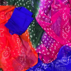 Chiffon Bandhej Saree
