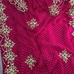 CxC Georgette Mothra Saree