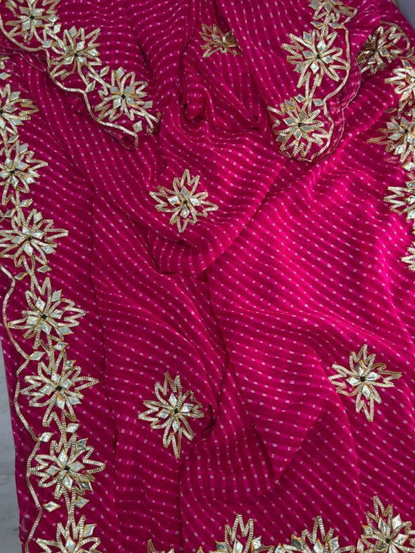 CxC Georgette Mothra Saree