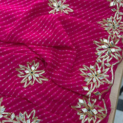 CxC Georgette Mothra Saree