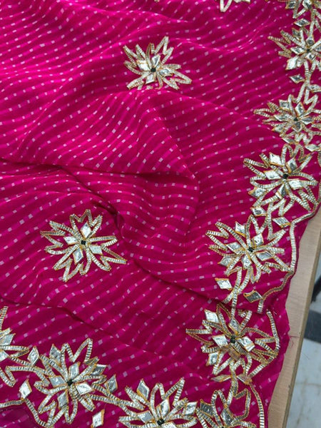 CxC Georgette Mothra Saree