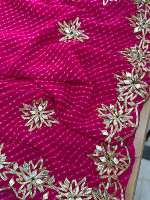 CxC Georgette Mothra Saree