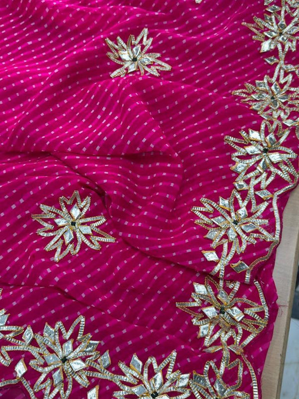 CxC Georgette Mothra Saree