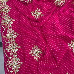 CxC Georgette Mothra Saree