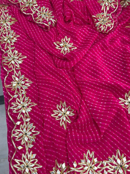 CxC Georgette Mothra Saree