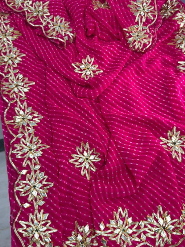 CxC Georgette Mothra Saree