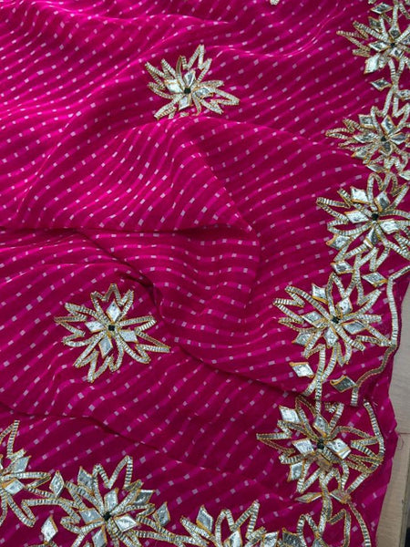 CxC Georgette Mothra Saree