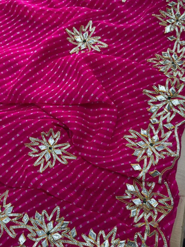 CxC Georgette Mothra Saree