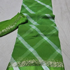Georgette Leheriya Saree
