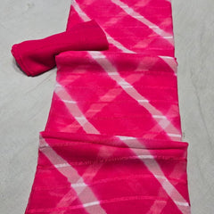 Georgette Leheriya Saree