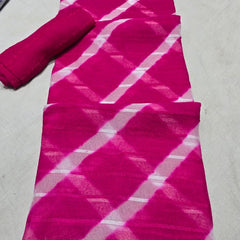 Georgette Leheriya Saree
