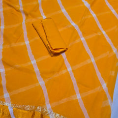 Georgette Leheriya Saree