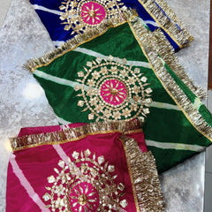 Chinon Leheriya Gota Saree