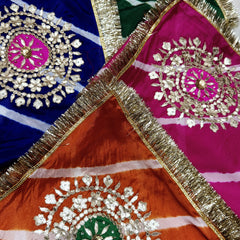 Chinon Leheriya Gota Saree