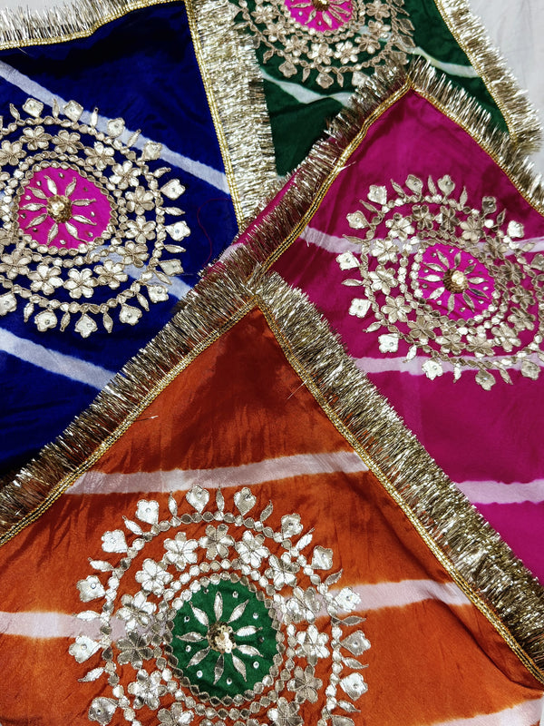 Chinon Leheriya Gota Saree