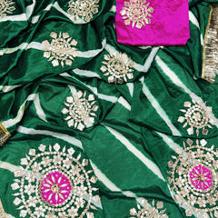 Chinon Leheriya Gota Saree