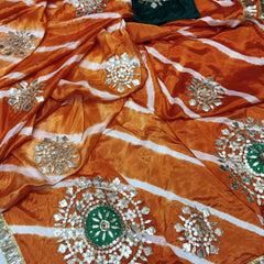 Chinon Leheriya Gota Saree