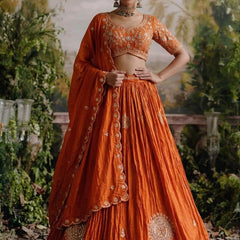 Gajji Silk Lehenga