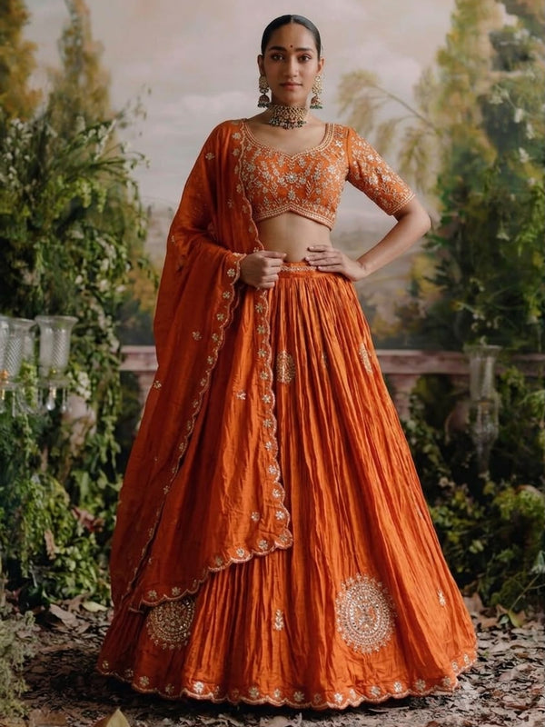 Gajji Silk Lehenga
