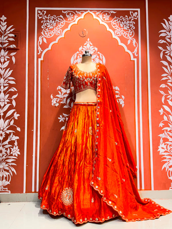 Gajji Silk Lehenga