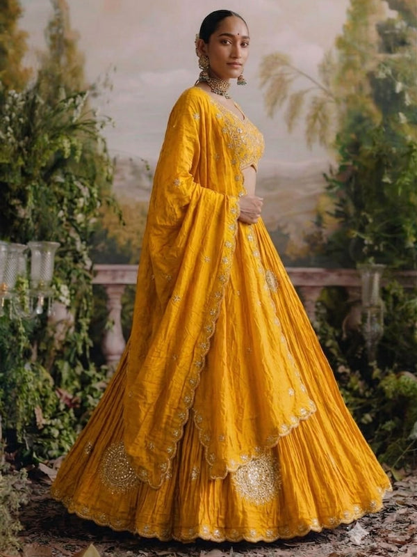 Gajji Silk Lehenga
