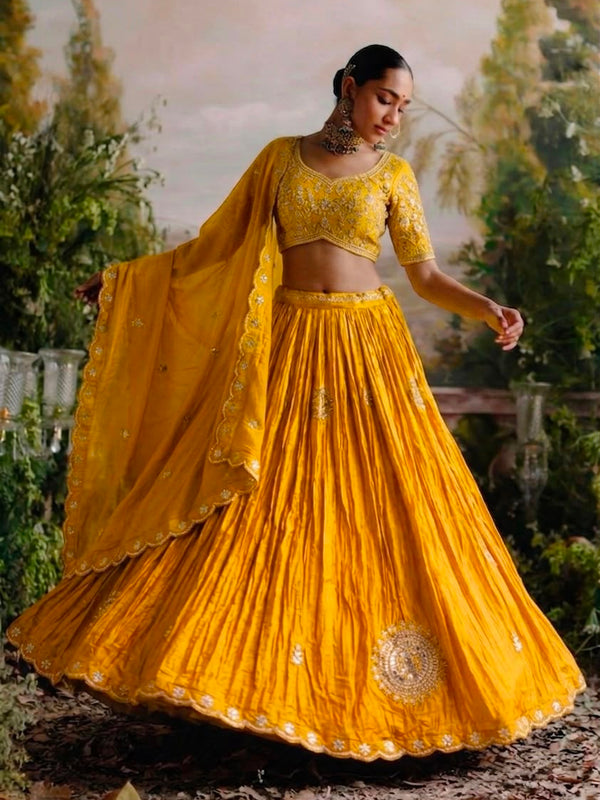 Gajji Silk Lehenga