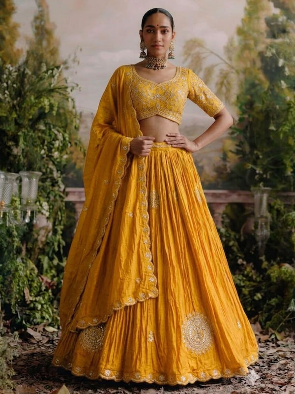 Gajji Silk Lehenga