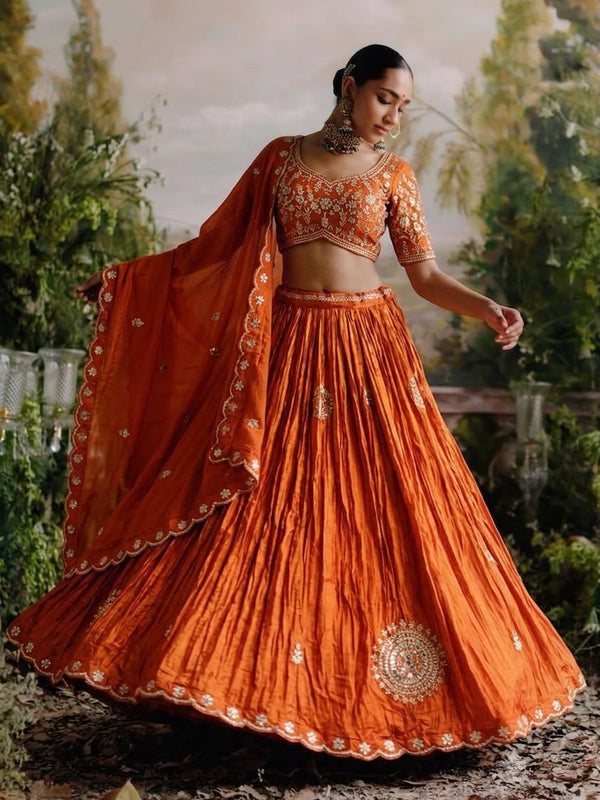 Gajji Silk Lehenga