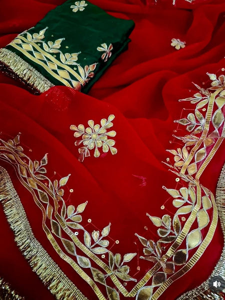 Semi Chiffon Saree