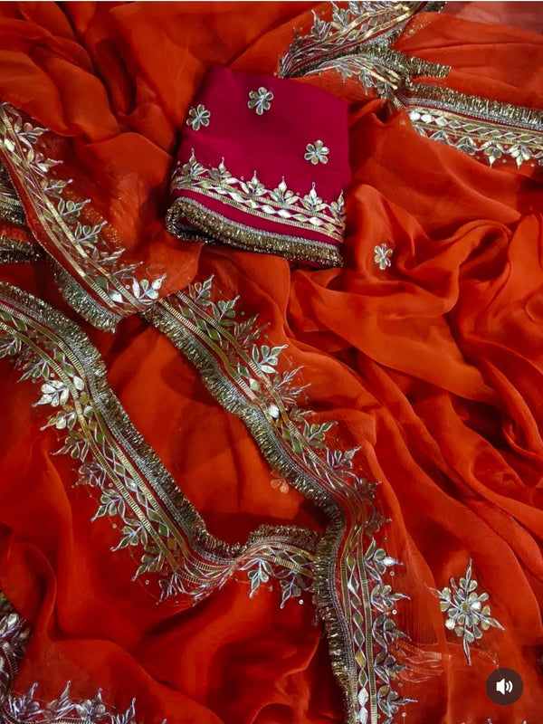 Semi Chiffon Saree