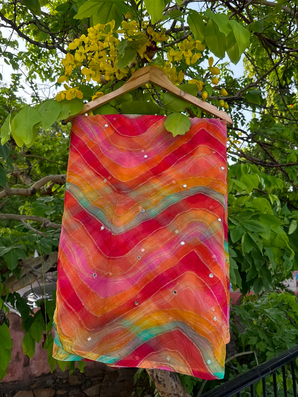 Leheriya Saree
