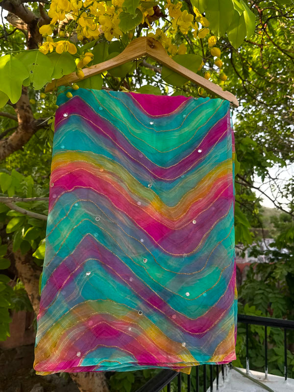 Leheriya Saree