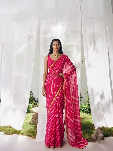 Leheriya Saree
