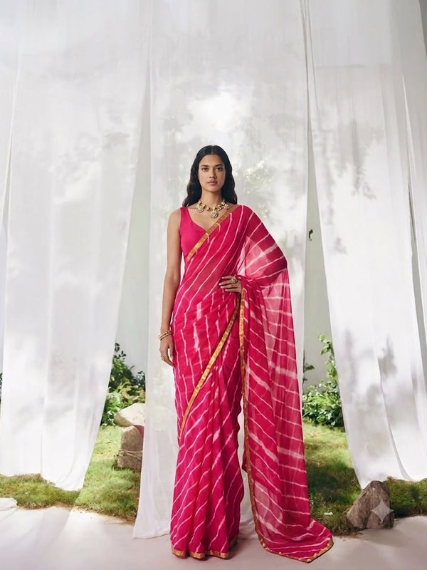 Leheriya Saree