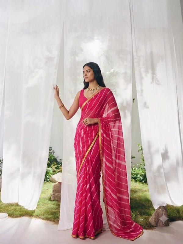 Leheriya Saree