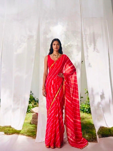 Leheriya Saree