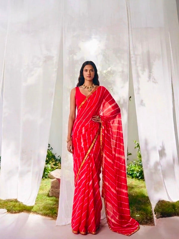 Leheriya Saree