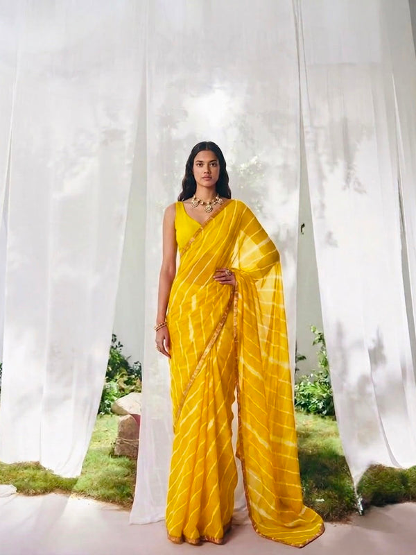 Leheriya Saree