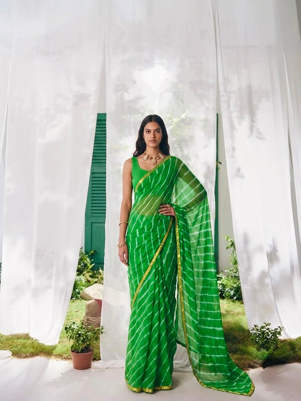 Leheriya Saree