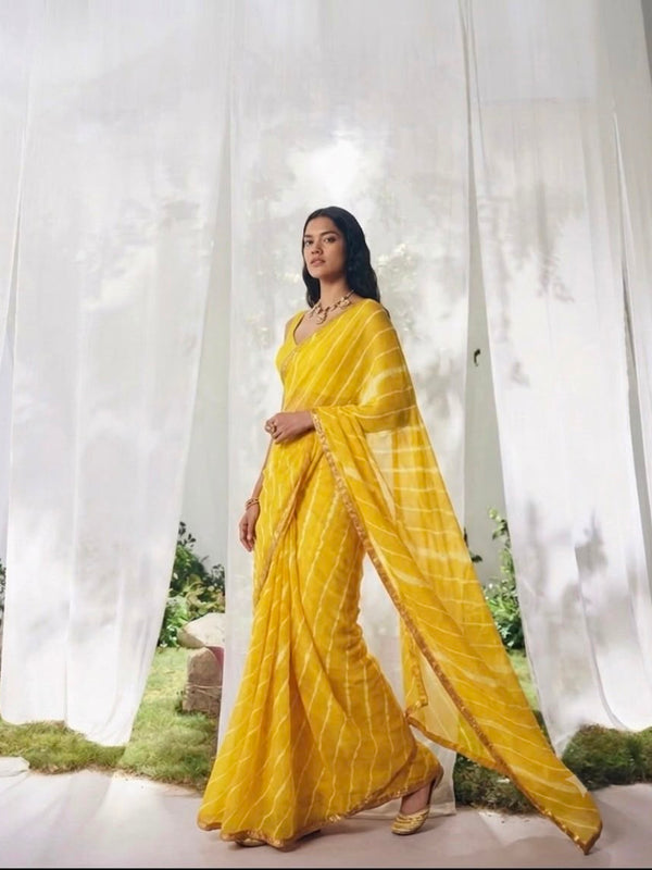Leheriya Saree