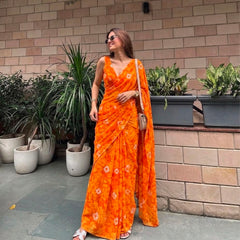 Leheriya Saree