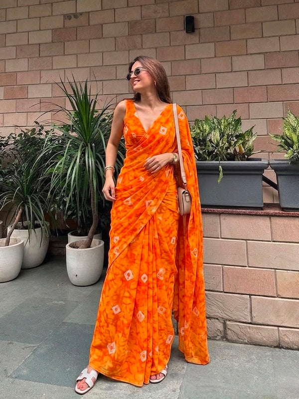 Leheriya Saree