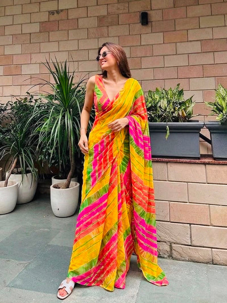 Leheriya Saree