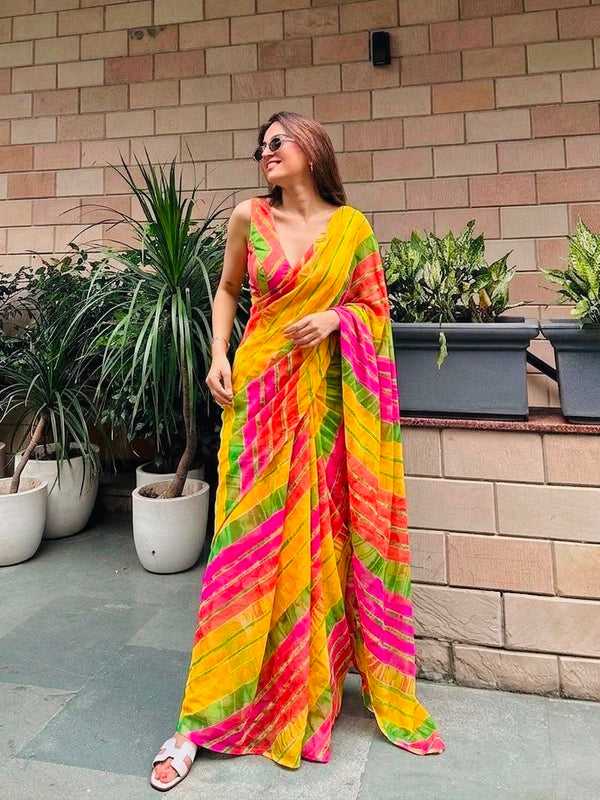 Leheriya Saree