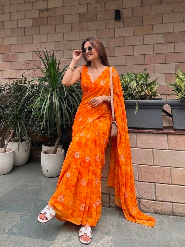 Leheriya Saree