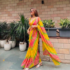 Leheriya Saree