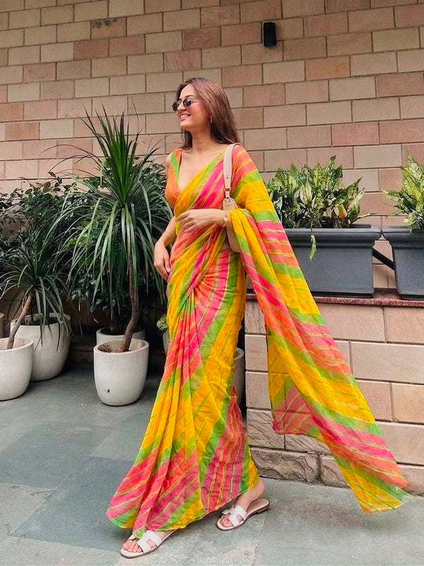Leheriya Saree