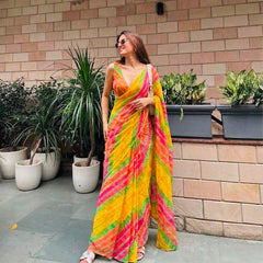 Leheriya Saree